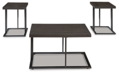 Airdon Table (Set of 3) | Bronze Finish | Ancho: 91.4cm - Alto: 51.4cm - Prof: 60.7cm
