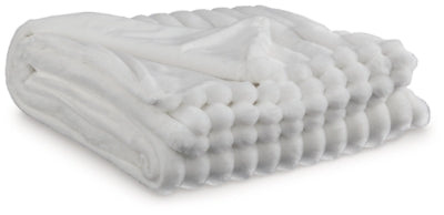 Alsonwell Throw (Set of 3) | White | Ancho: 154.9cm - Alto: 2.5cm - Prof: 124.5cm
