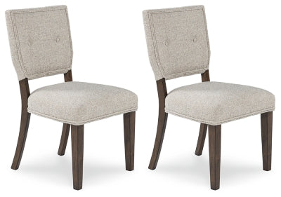Veramond Dining Chair | Gray/Dark Brown | Ancho: 52.1cm - Alto: 92.4cm - Prof: 57.8cm