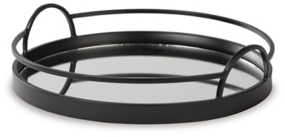 Adria Tray | Black | Ancho: 36.8cm - Alto: 8.9cm - Prof: 36.8cm