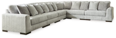 Regent Park 6-Piece Sectional | Pewter | Ancho: 434.3cm - Alto: 99.1cm - Prof: 335.3cm