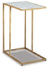 Lanport Accent Table | Champagne/White | Ancho: 304.8 - Alto: 635.0 - Prof : 508.0
