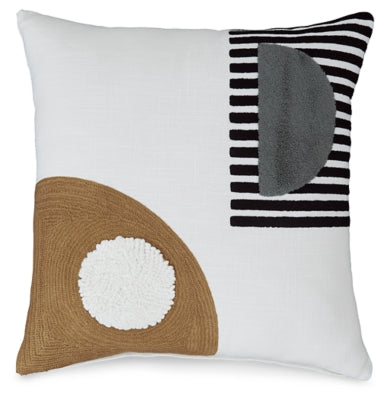 Longsum Pillow (Set of 4) | Black/White/Honey | Ancho: 50.8cm - Alto: 50.8cm - Prof: 12.7cm