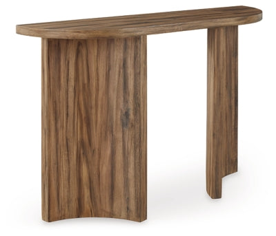 Austanny Sofa Table | Warm Brown | Ancho: 132.4cm - Alto: 84.5cm - Prof: 35.9cm