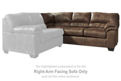 Bladen Right-Arm Facing Sofa | Coffee | Ancho: 236.2cm - Alto: 96.5cm - Prof: 96.5cm