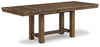 Moriville Dining Extension Table | Grayish Brown | Ancho: 91.4cm - Alto: 76.5cm - Prof: 218.4cm