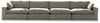 Next-Gen Gaucho 4-Piece Sectional Sofa | Putty | Ancho: 4724.4 - Alto: 914.4 - Prof : 1066.8