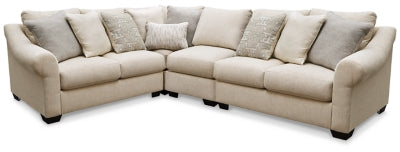 Carnaby 4-Piece Sectional | Linen | Ancho: 317.5cm - Alto: 99.1cm - Prof: 254.0cm