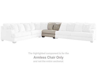 Rawcliffe Armless Chair | Parchment | Ancho: 99.1cm - Alto: 96.5cm - Prof: 111.8cm
