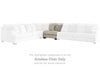 Rawcliffe Armless Chair | Parchment | Ancho: 99.1cm - Alto: 96.5cm - Prof: 111.8cm