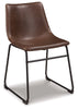 Centiar Dining Chair | Brown | Ancho: 47.6cm - Alto: 78.1cm - Prof: 54.6cm