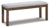 Moriville Dining Bench | Beige | Ancho: 122.6cm - Alto: 49.9cm - Prof: 42.2cm