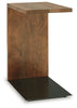 Wimshaw Accent Table | Brown/Black | Ancho: 30.5cm - Alto: 61.3cm - Prof: 45.7cm