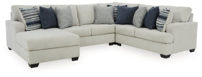 Lowder 4-Piece Sectional with Chaise | Stone | Ancho: 332.7cm - Alto: 101.6cm - Prof: 254.0cm