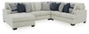 Lowder 4-Piece Sectional with Chaise | Stone | Ancho: 332.7cm - Alto: 101.6cm - Prof: 254.0cm