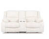Bonnacraft Reclining Loveseat with Console | Ivory | Ancho: 198.1cm - Alto: 101.6cm - Prof: 101.6cm