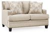Claredon Loveseat | Linen | Ancho: 152.4cm - Alto: 99.1cm - Prof: 101.6cm