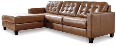 Baskove 2-Piece Sectional with Chaise | Auburn | Ancho: 276.9cm - Alto: 91.4cm - Prof: 185.4cm