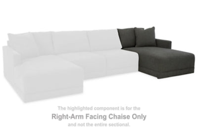 Evey Right-Arm Facing Chaise | Granite | Ancho: 94.0cm - Alto: 94.0cm - Prof: 172.7cm