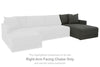 Evey Right-Arm Facing Chaise | Granite | Ancho: 94.0cm - Alto: 94.0cm - Prof: 172.7cm