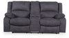 Bonnacraft Reclining Loveseat with Console | Slate | Ancho: 198.1cm - Alto: 101.6cm - Prof: 101.6cm