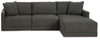 Evey 3-Piece Sectional with Chaise | Granite | Ancho: 271.8cm - Alto: 94.0cm - Prof: 175.3cm