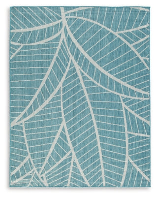 Hulsia 5' x 7' Rug | Ivory/Aqua | Ancho: 160.0cm - Alto: 0.6cm - Prof: 215.6cm