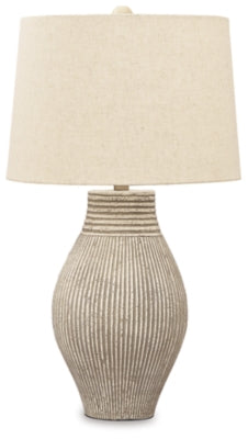 Layal Table Lamp | Beige | Ancho: 40.6cm - Alto: 73.7cm - Prof: 40.6cm