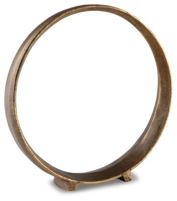 Ryandale Sculpture (Set of 2) | Antique Brass Finish | Ancho: 35.6cm - Alto: 36.8cm - Prof: 7.0cm