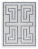 Matinwood 5' x 7' Rug | Ivory/Charcoal | Ancho: 160.7cm - Alto: 0.6cm - Prof: 212.7cm