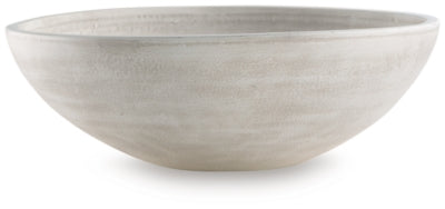 Meadie Bowl | Distressed White | Ancho: 41.3cm - Alto: 14.0cm - Prof: 41.3cm
