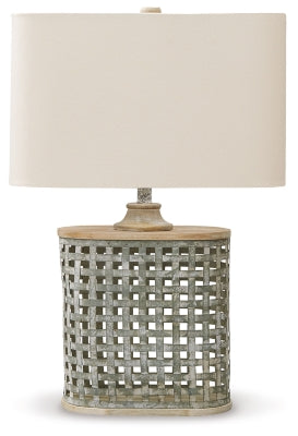 Deondra Table Lamp | Gray | Ancho: 48.3cm - Alto: 73.7cm - Prof: 27.9cm
