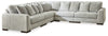 Regent Park 5-Piece Sectional | Pewter | Ancho: 335.3cm - Alto: 99.1cm - Prof: 335.3cm