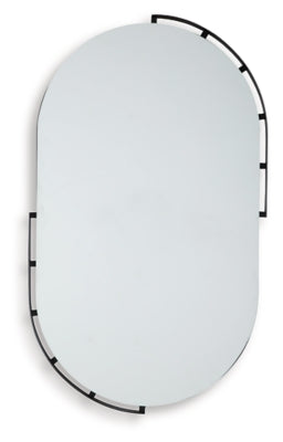 Valkings Accent Mirror | Black | Ancho: 61.3cm - Alto: 101.9cm - Prof: 3.8cm