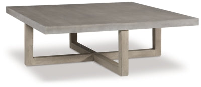 Lockthorne Coffee Table | Gray | Ancho: 132.7cm - Alto: 44.4cm - Prof: 132.7cm
