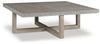 Lockthorne Coffee Table | Gray | Ancho: 132.7cm - Alto: 44.4cm - Prof: 132.7cm