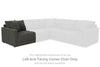 Evey Left-Arm Facing Corner Chair | Granite | Ancho: 94.0cm - Alto: 94.0cm - Prof: 104.1cm