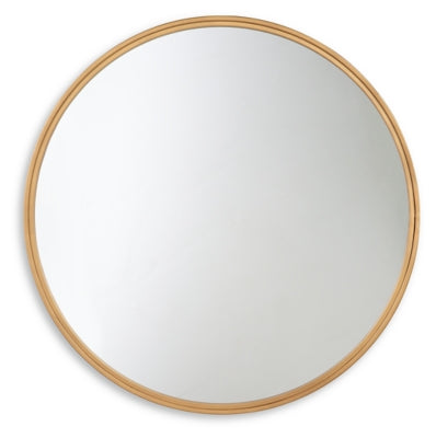 Brocky Accent Mirror | Gold Finish | Ancho: 78.7cm - Alto: 78.7cm - Prof: 2.5cm