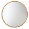 Brocky Accent Mirror | Gold Finish | Ancho: 78.7cm - Alto: 78.7cm - Prof: 2.5cm