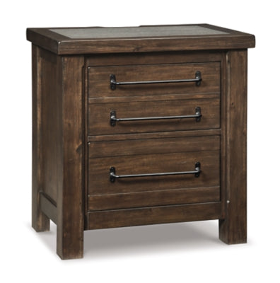 Starmore Nightstand | Brown | Ancho: 63.5cm - Alto: 70.5cm - Prof: 42.2cm