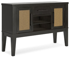 Galliden Dining Server | Black | Ancho: 142.2cm - Alto: 97.2cm - Prof: 45.7cm