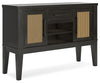 Galliden Dining Server | Black | Ancho: 142.2cm - Alto: 97.2cm - Prof: 45.7cm