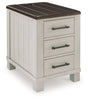 Darborn Chairside End Table | Gray/Brown | Ancho: 44.4cm - Alto: 61.6cm - Prof: 61.0cm