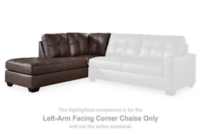 Barlin Mills Left-Arm Facing Corner Chaise | Umber | Ancho: 86.4cm - Alto: 99.1cm - Prof: 228.6cm