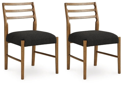 Steenlage Dining Chair | Black/Brown | Ancho: 50.8cm - Alto: 86.4cm - Prof: 59.7cm