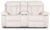 Feesler Reclining Loveseat with Console | Parchment | Ancho: 195.6cm - Alto: 106.7cm - Prof: 101.6cm