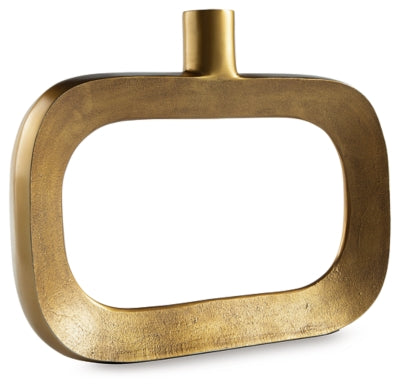 Lawtonville Vase | Antique Gold Finish | Ancho: 50.2cm - Alto: 39.1cm - Prof: 6.4cm
