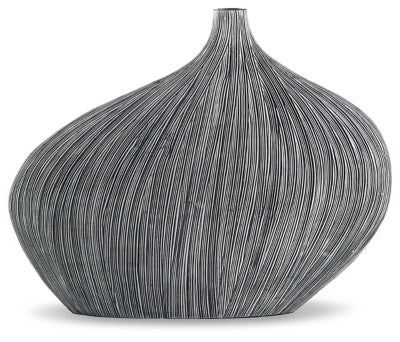 Donya Vase | Antique Black | Ancho: 38.0cm - Alto: 30.0cm - Prof: 10.0cm