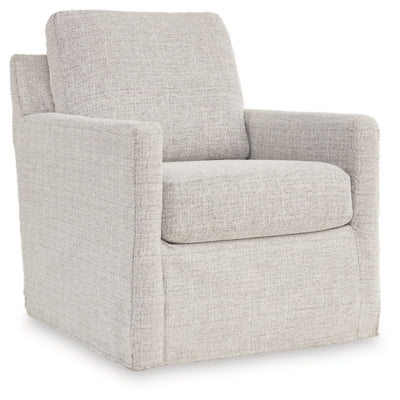 Nenana Next-Gen Nuvella Swivel Glider Accent Chair | Stone | Ancho: 76.2cm - Alto: 94.0cm - Prof: 94.0cm