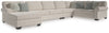 Alyadaria 4-Piece Sectional with Chaise | Sandstone | Ancho: 4394.2 - Alto: 990.6 - Prof : 2336.8